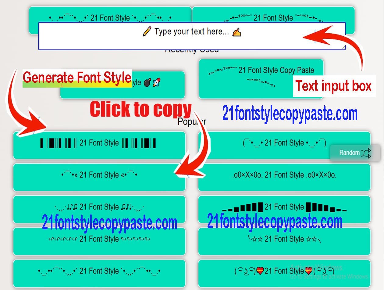 21fontsylecopypaste.com  website featured image